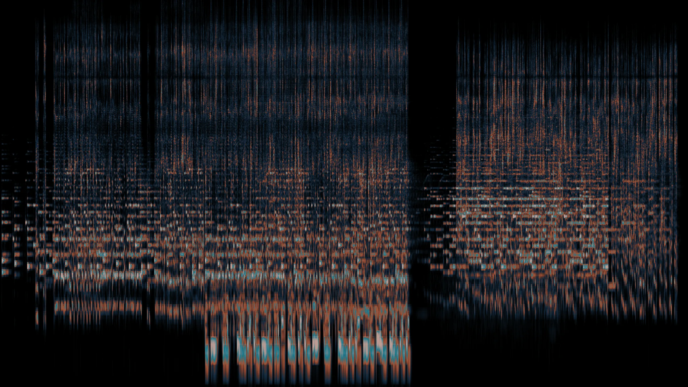 White Lighter (feat. Skeemusic): the whole song as one spectrogram, time left to right, frequency bottom to top