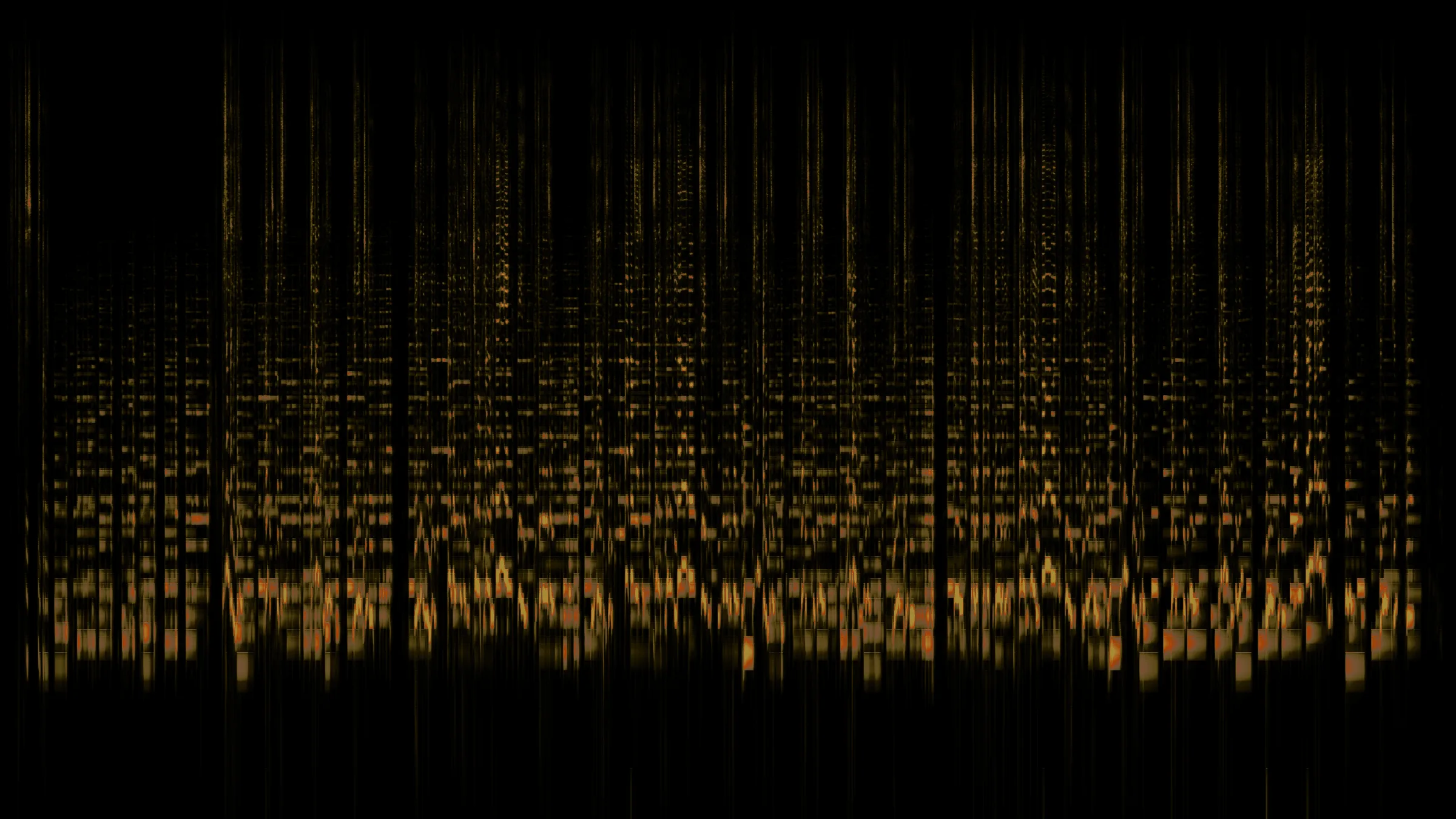 Easily: the whole song as one spectrogram, time left to right, frequency bottom to top